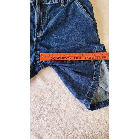 Northwest Territory Blue Denim Cargo Shorts Carpenter Jorts Size 38 Y2K Utility - Picture 4 of 11